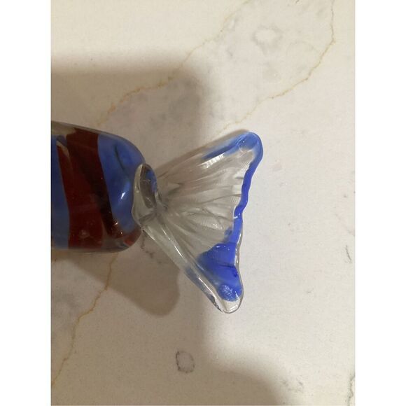 Italian Hand Blown Murano Candy Wrapper Paperweight 1970s Art Glass - Picture 3 of 7